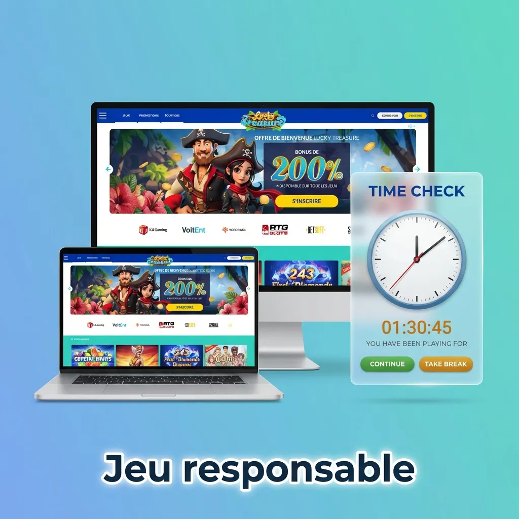Plateforme de Jeu en Ligne Lucky Treasure en FR